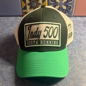 Indy 500 Green and White Cap